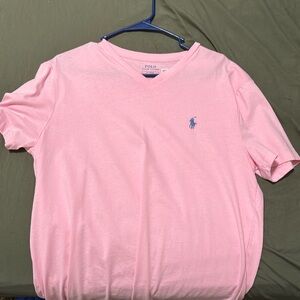 Pink Ralph Lauren V-Neck